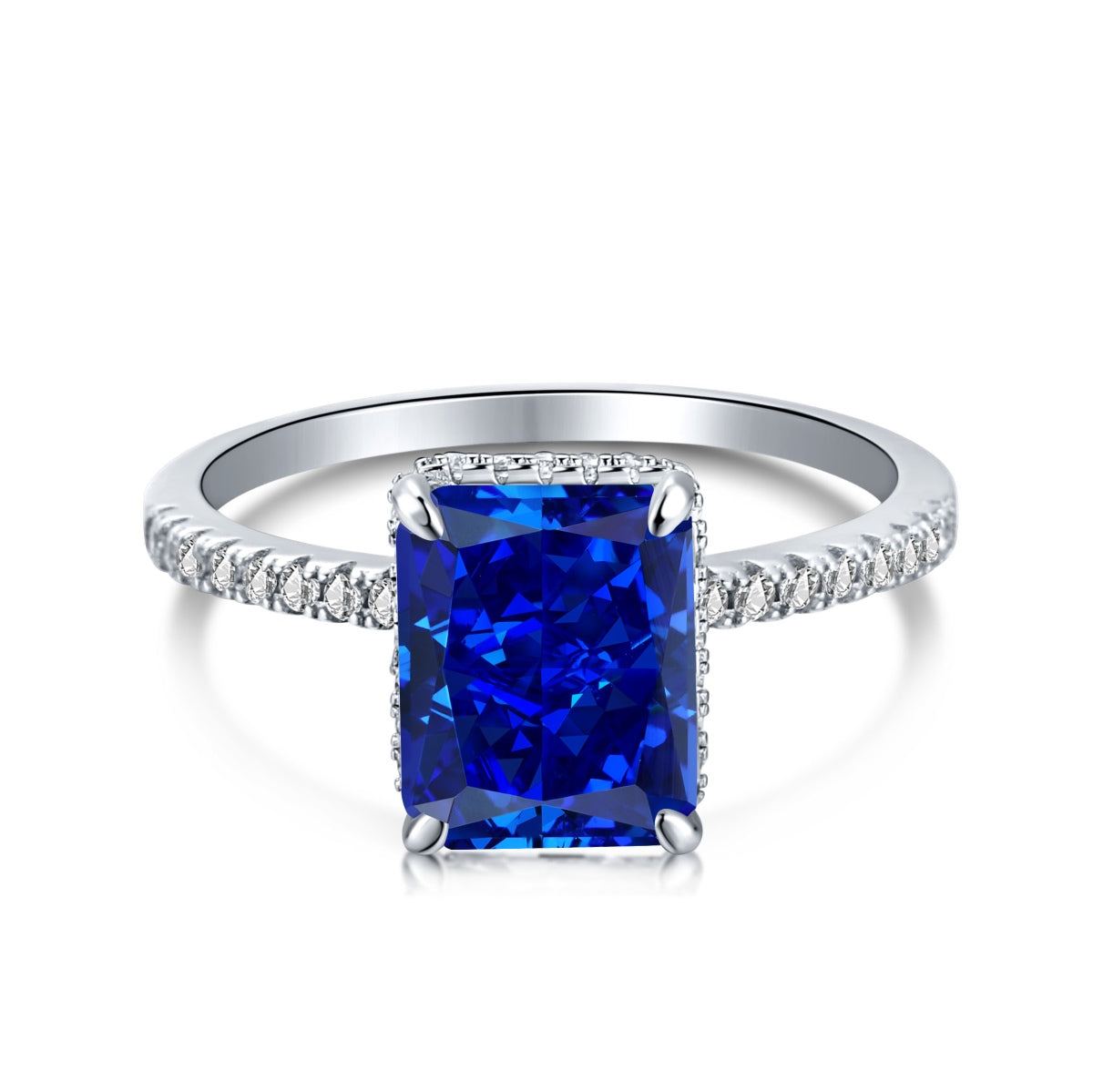 [Kincade Jewelry] Bague de fiançailles luxueuse de 4,0 carats