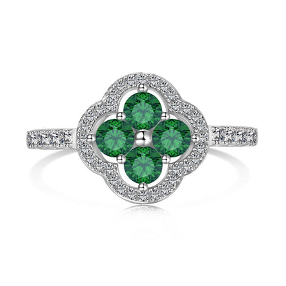 [Kincade Jewelrys] Bague à motif de trèfle à quatre feuilles