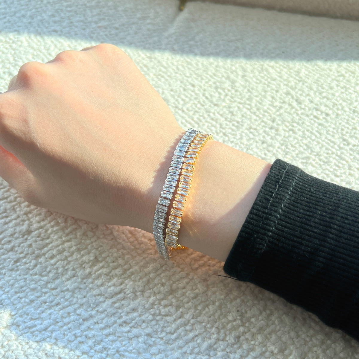 [Kincade Jewelry] Bracelet quotidien exquis taille émeraude
