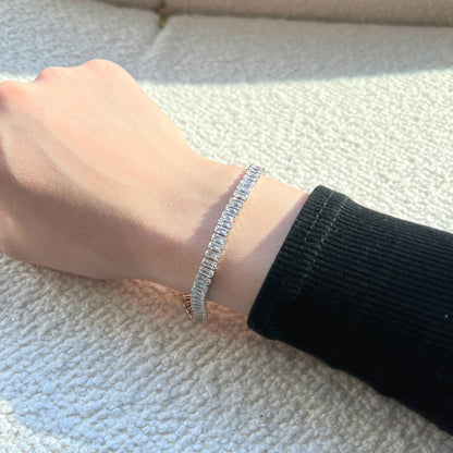 [Kincade Jewelry] Bracelet quotidien exquis taille émeraude