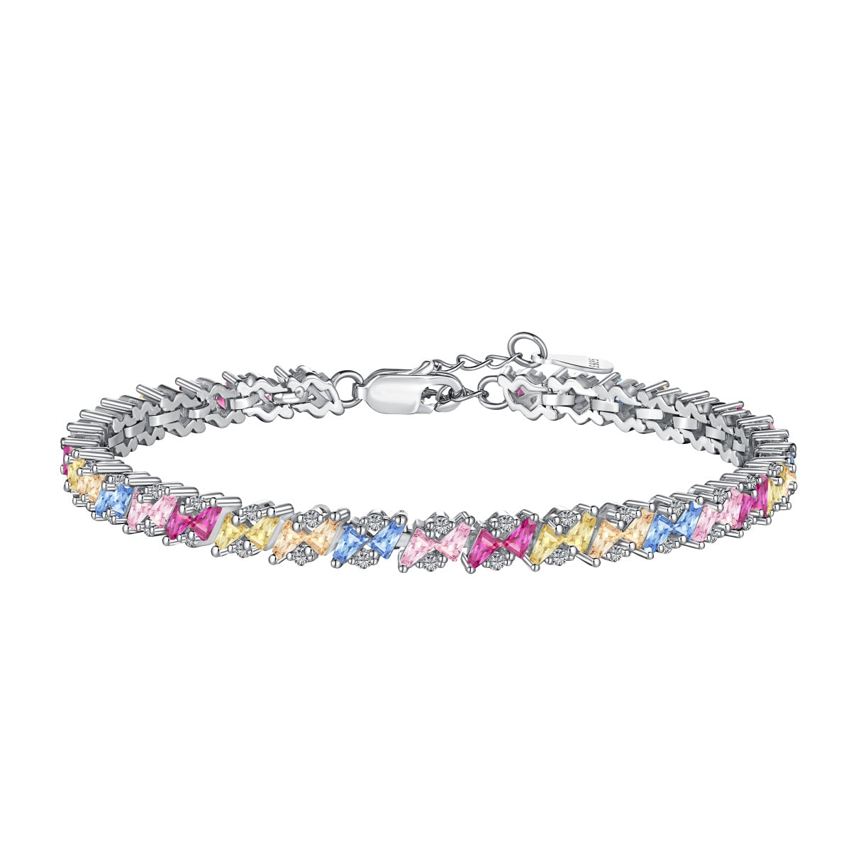 [Kincade Jewelrys] Bracelet de fête multi-coupes orné et scintillant
