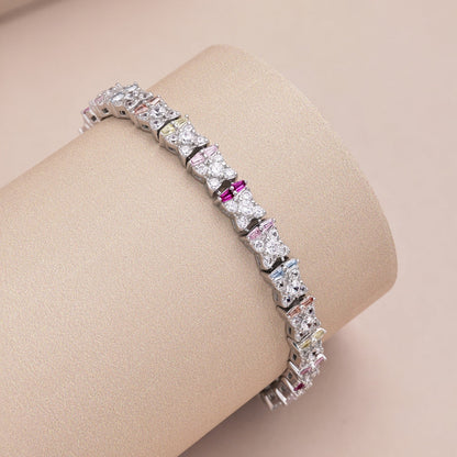 [Kincade Jewelrys]Unique Colorful Flower Shape Daily Bracelet