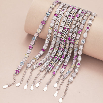 [Kincade Jewelrys]Unique Colorful Flower Shape Daily Bracelet