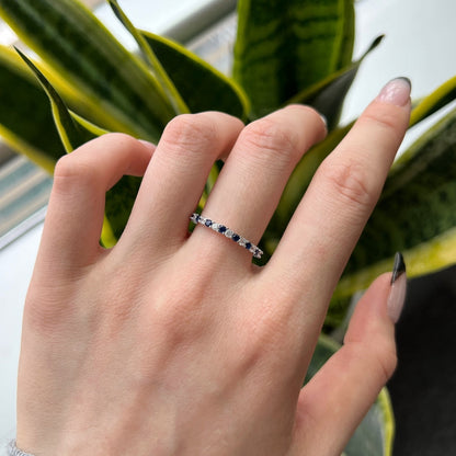 [Kincade Jewelry] Superbe bague tennis ronde colorée