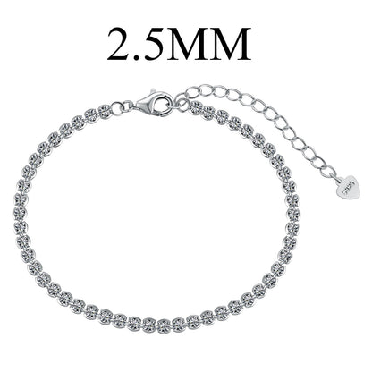 [Kincade Jewelrys] Bracelet quotidien éblouissant à taille ronde scintillante