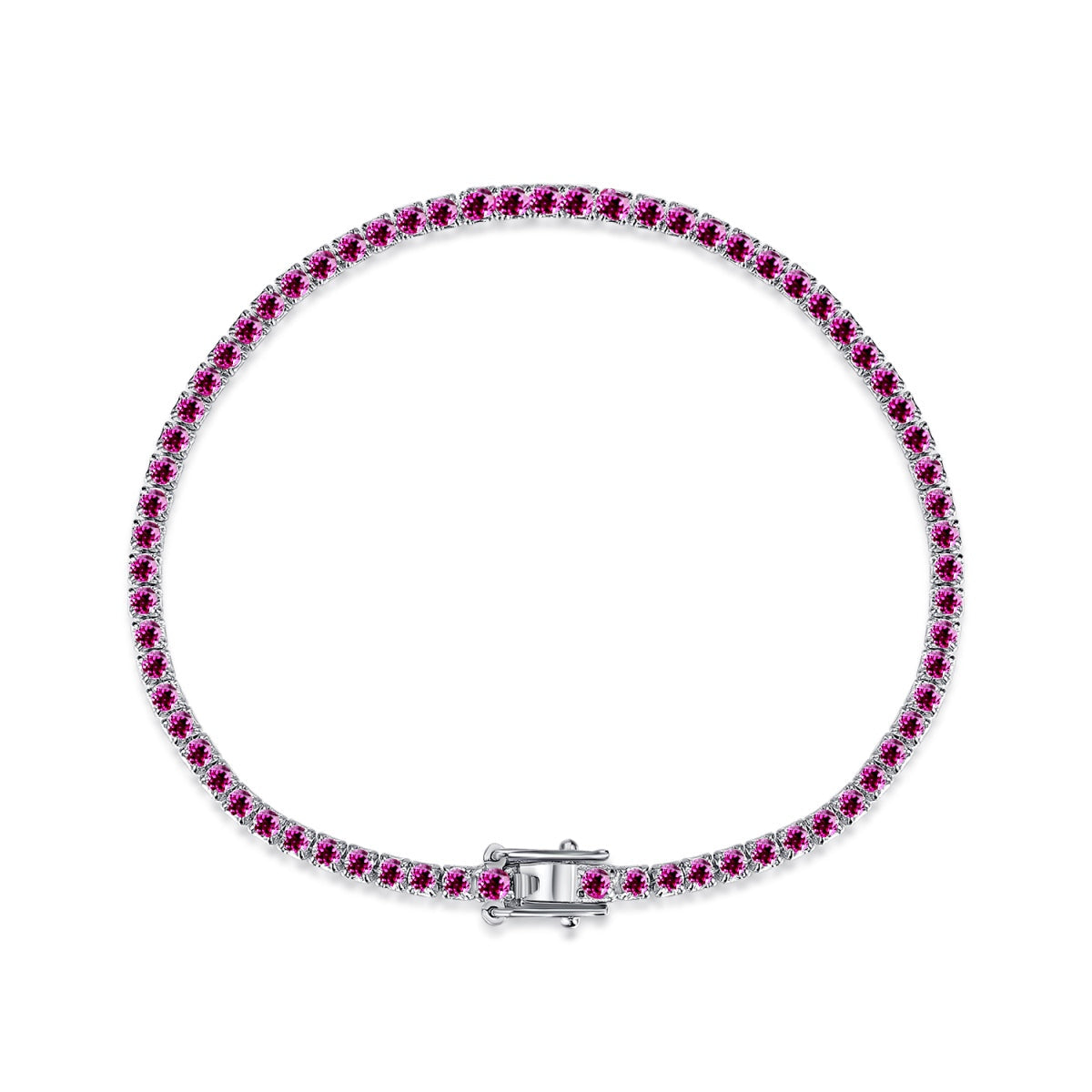 [Kincade Jewelrys] Bracelet quotidien éblouissant à coupe ronde colorée