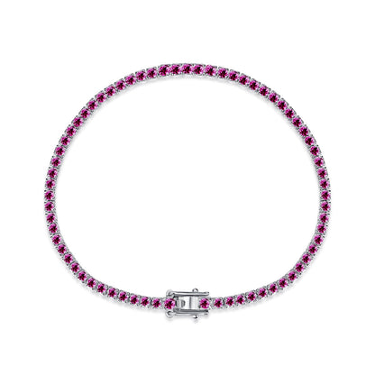 [Kincade Jewelrys] Bracelet quotidien éblouissant à coupe ronde colorée