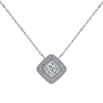 [Kincade Jewelrys] Collier scintillant en taille Asscher