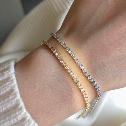 [Kincade Jewelry] Bracelet tennis taille princesse brillant et éclatant