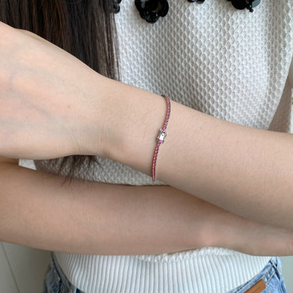 [Kincade Jewelrys] Bracelet quotidien éblouissant à coupe ronde colorée