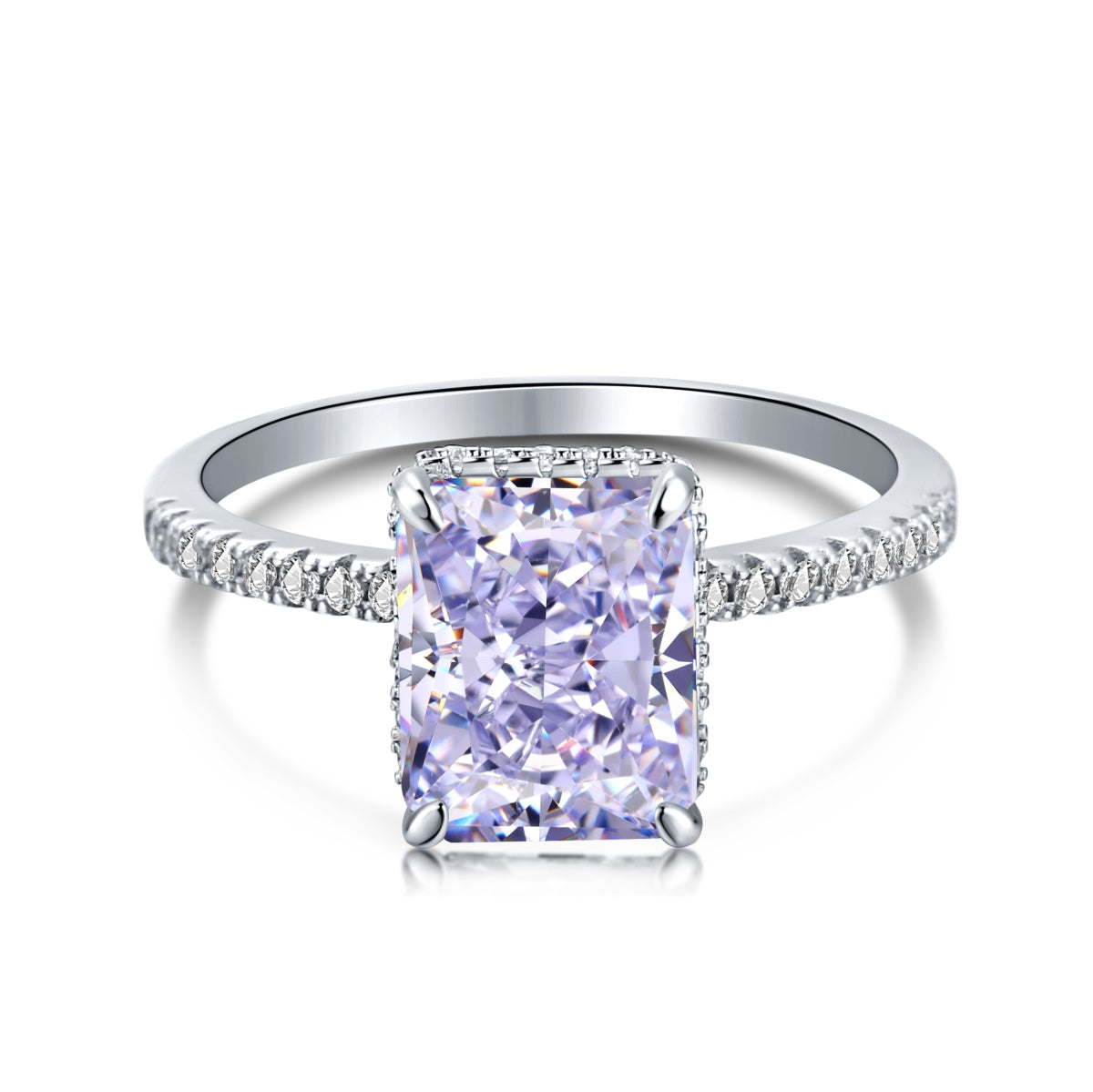 [Kincade Jewelry] Bague de fiançailles luxueuse de 4,0 carats