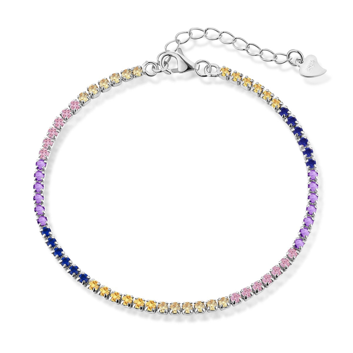 [Kincade Jewelry] Bracelet tennis taille princesse brillant et éclatant