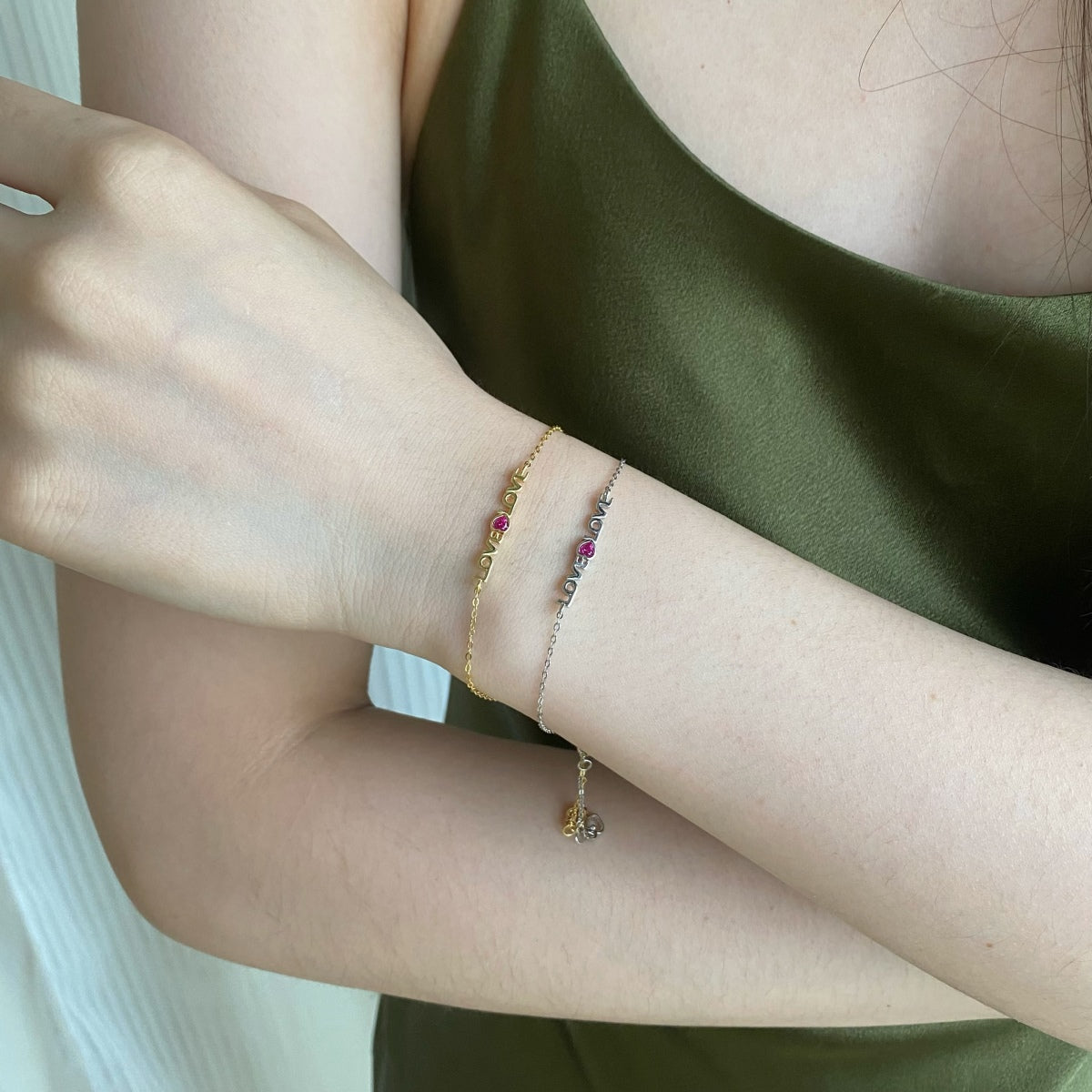 [Kincade Jewelrys] Bracelet romantique en forme de cœur pour amoureux
