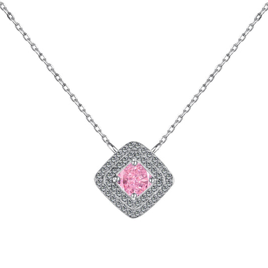 [Kincade Jewelrys] Collier scintillant en taille Asscher