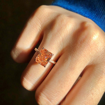 [Kincade Jewelry] Bague de fiançailles luxueuse de 4,0 carats