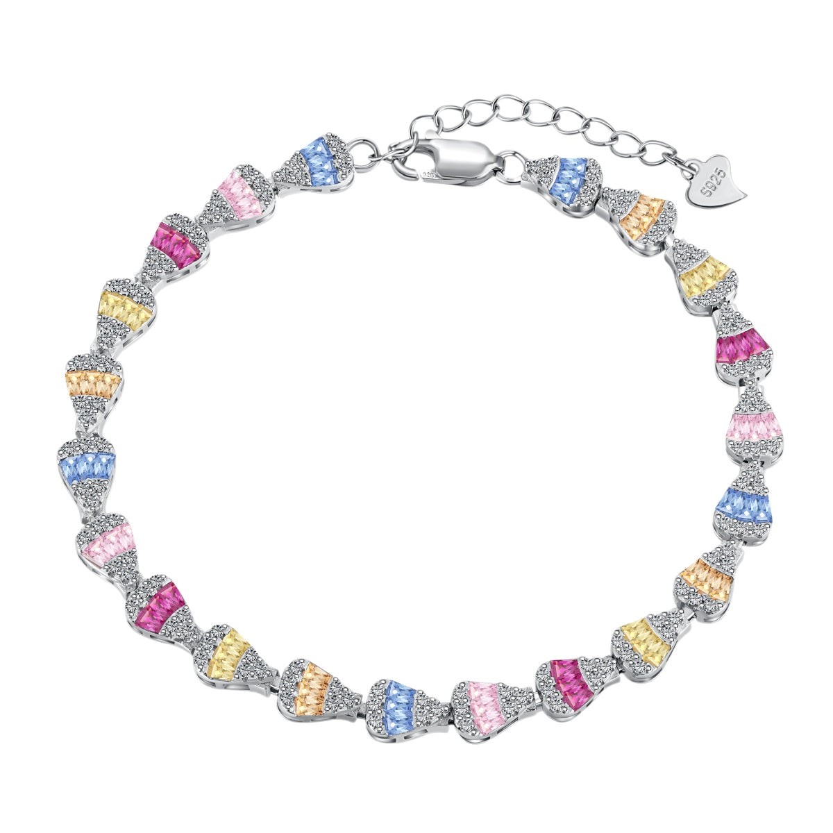 [Kincade Jewelrys] Bracelet quotidien en forme de goutte d'eau rayonnante