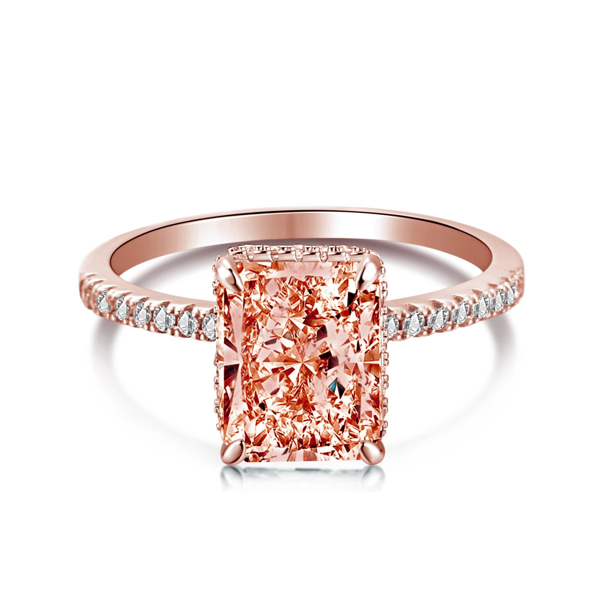 [Kincade Jewelry] Bague de fiançailles luxueuse de 4,0 carats