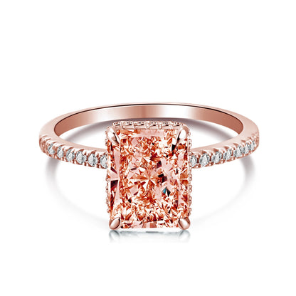 [Kincade Jewelry] Bague de fiançailles luxueuse de 4,0 carats
