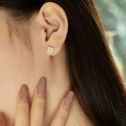 [Kincade Jewelrys]Four-Leaf Clover Flower Shaped Earrings