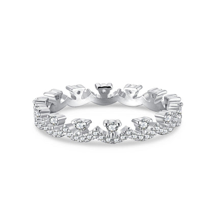 [Kincade Jewelrys] Bague de fête élégante et resplendissante de forme ronde