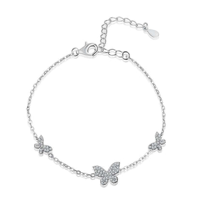 [Kincade Jewelrys] Bracelet délicat avec pendentif papillon