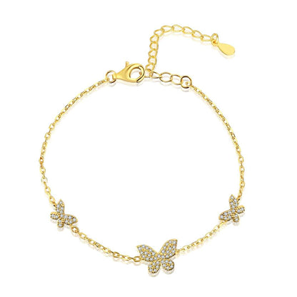 [Kincade Jewelrys] Bracelet délicat avec pendentif papillon