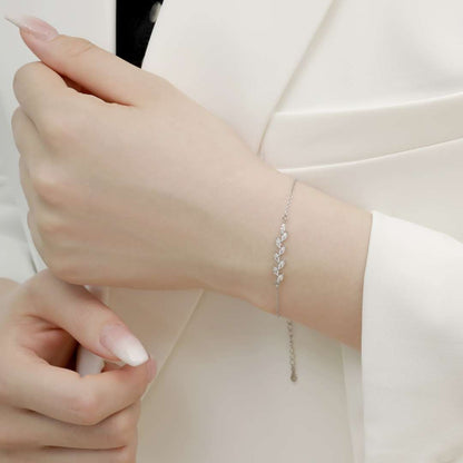 [Kincade Jewelrys] Bracelet élégant en forme de feuilles de blé