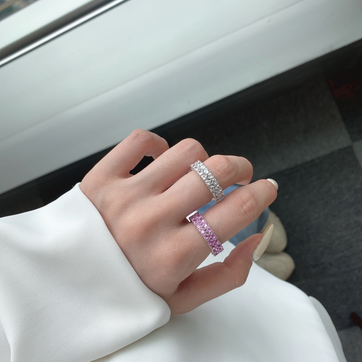 [Kincade Jewelrys]Sparkling Full Heart Ring