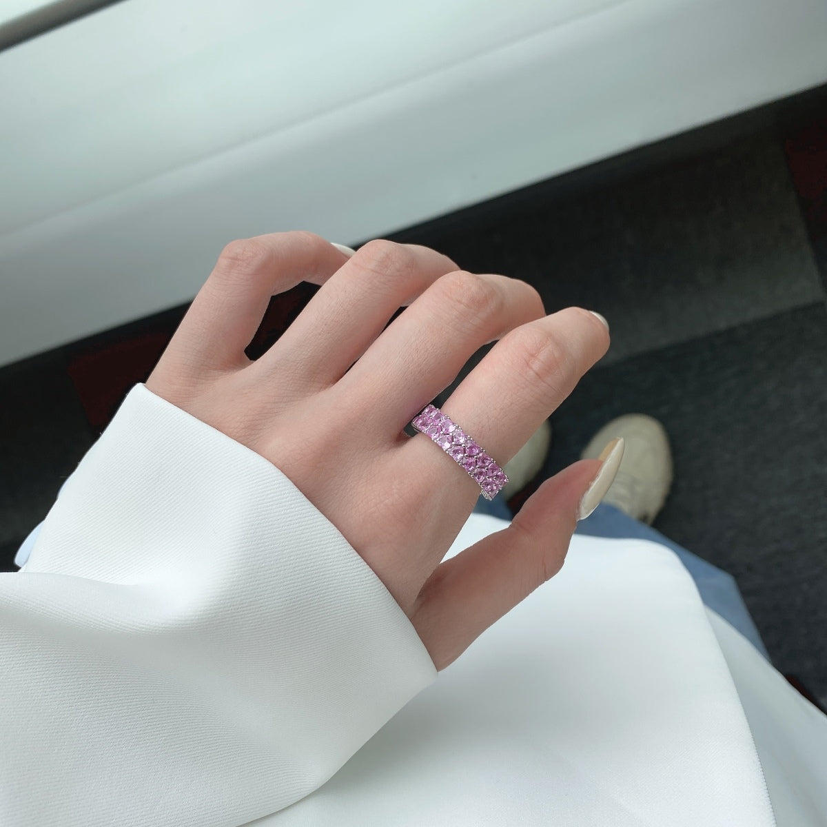 [Kincade Jewelrys]Sparkling Full Heart Ring