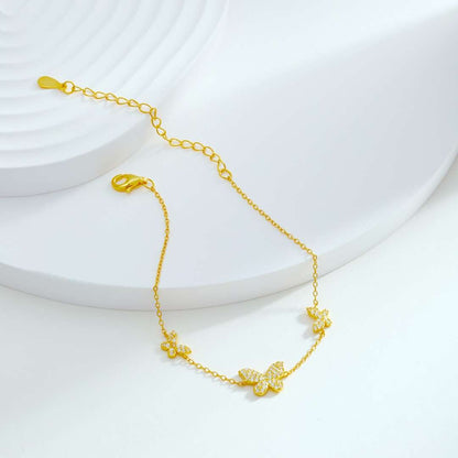 [Kincade Jewelrys] Bracelet délicat avec pendentif papillon
