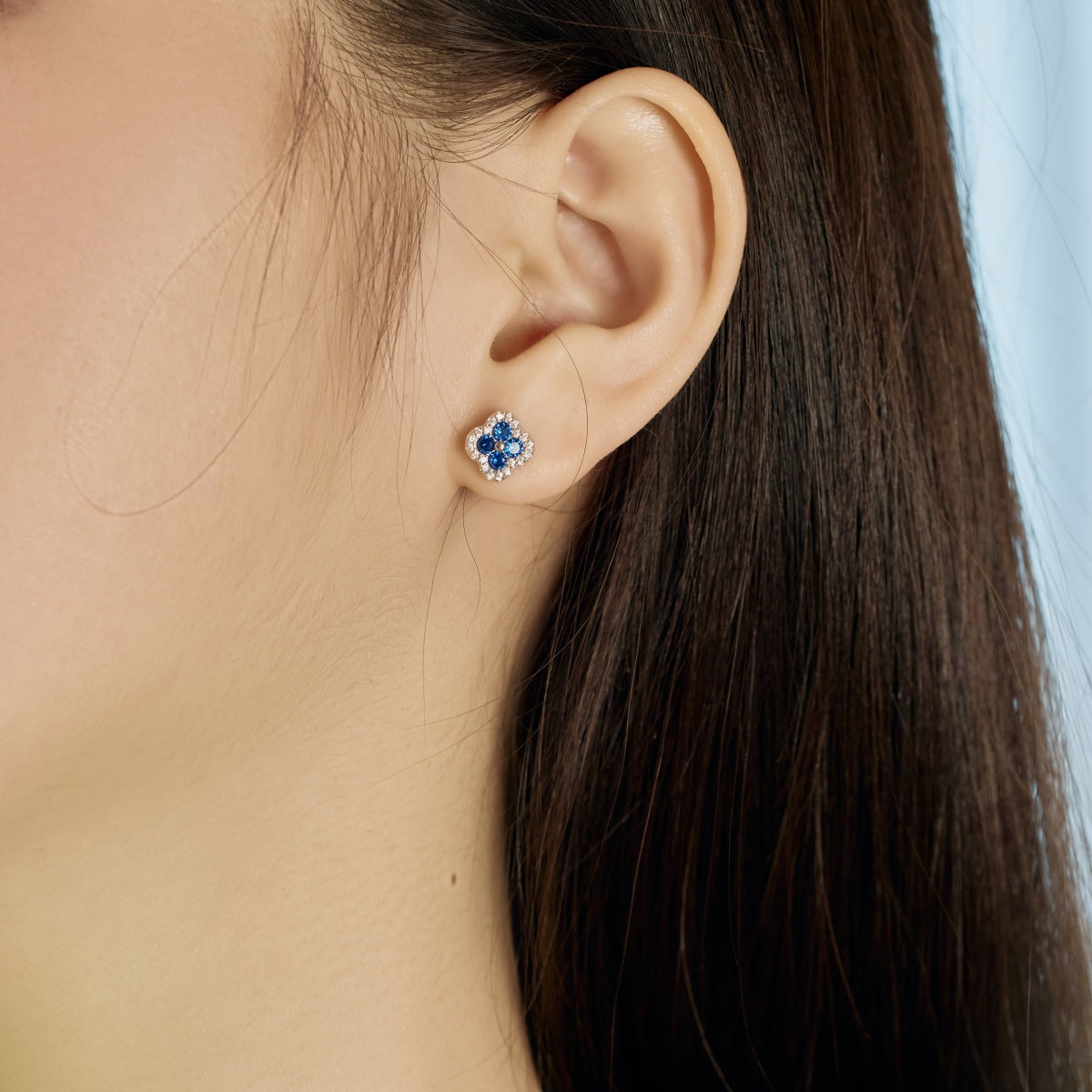 [Kincade Jewelrys]Four-Leaf Clover Flower Shaped Earrings