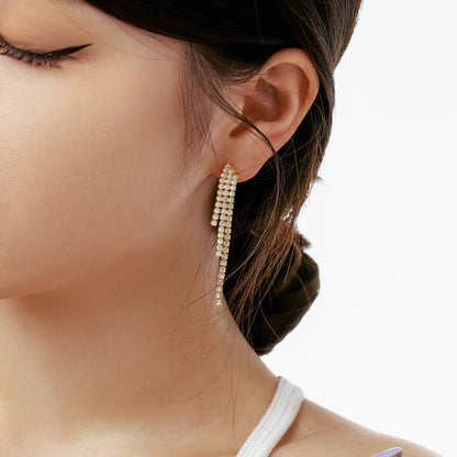 [Kincade Jewelry] Boucles d'oreilles de banquet luxueuses et délicates