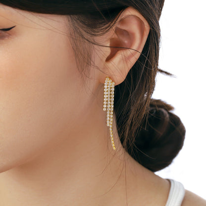 [Kincade Jewelry] Boucles d'oreilles de banquet luxueuses et délicates