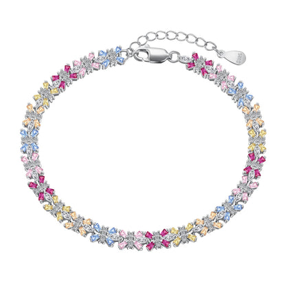 [Kincade Jewelrys] Bracelet de fête taille émeraude aux couleurs éclatantes