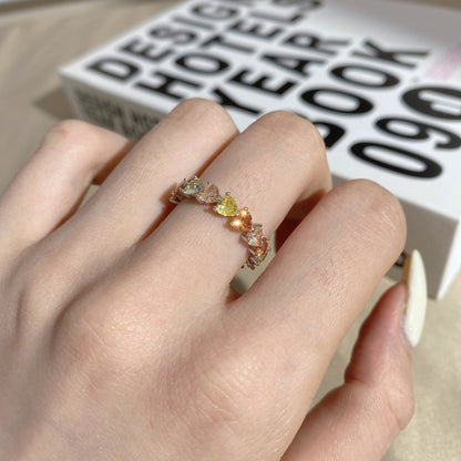 [Kincade Jewelrys]0.25 Carat Radiant Romance Heart Cut Lover Ring