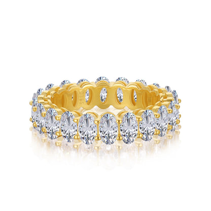[Bijoux Kincade] Bague tennis ovale ornée