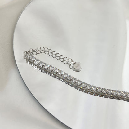 [Kincade Jewelrys] Bracelet quotidien scintillant à taille ronde