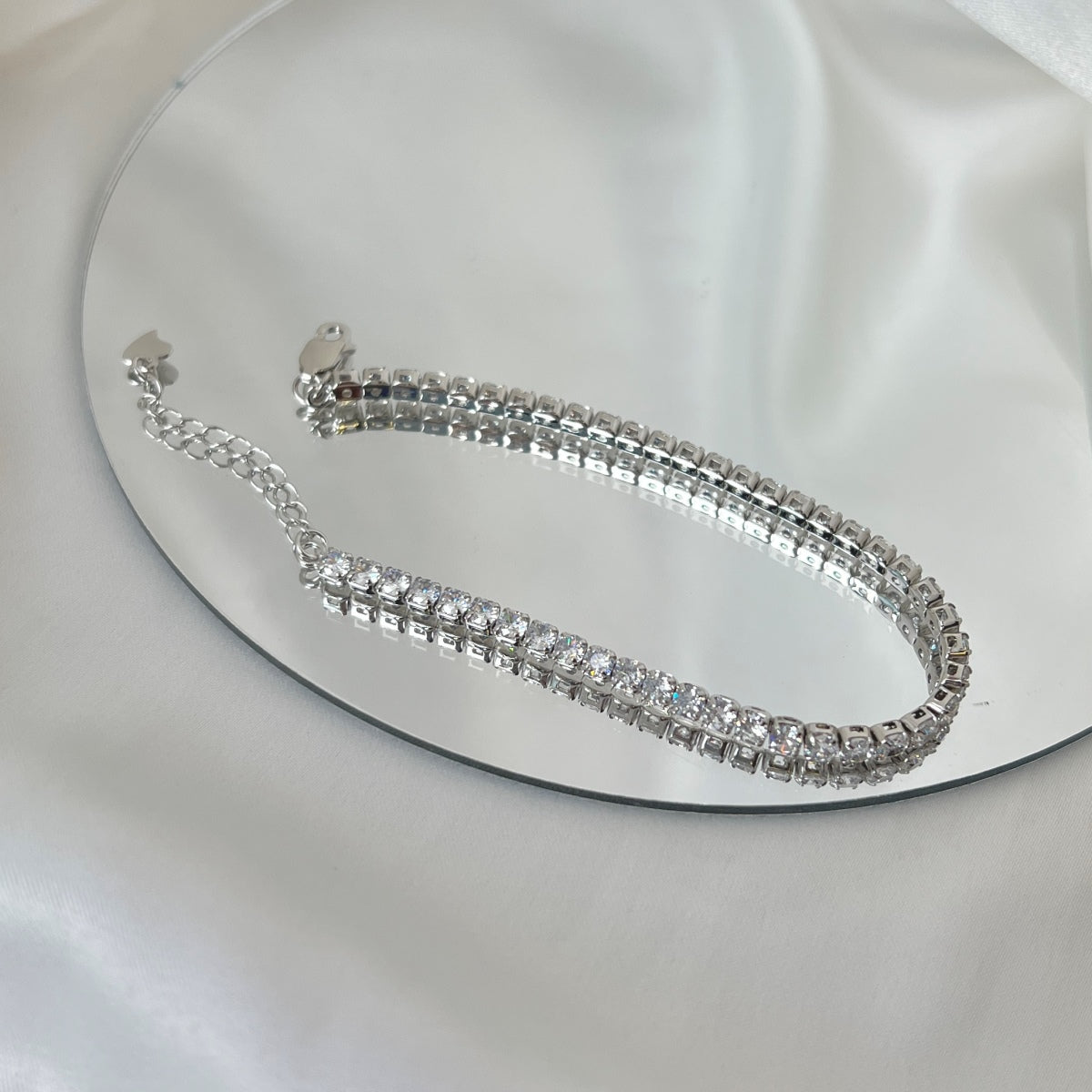 [Kincade Jewelrys] Bracelet quotidien scintillant à taille ronde