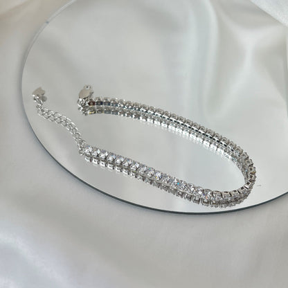 [Kincade Jewelrys] Bracelet quotidien scintillant à taille ronde
