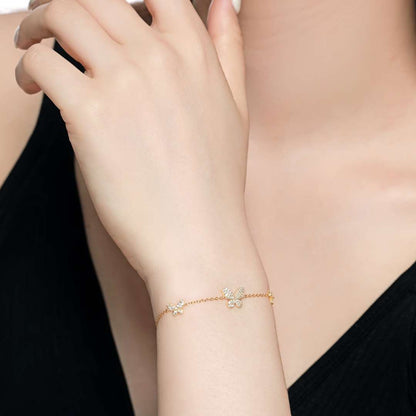 [Kincade Jewelrys] Bracelet délicat avec pendentif papillon
