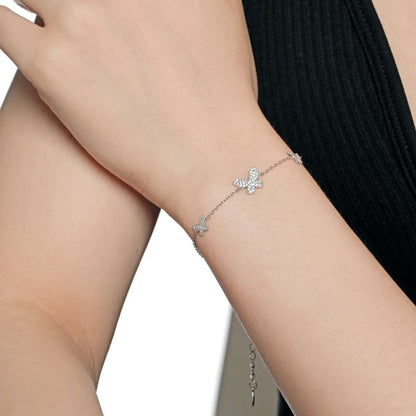 [Kincade Jewelrys] Bracelet délicat avec pendentif papillon