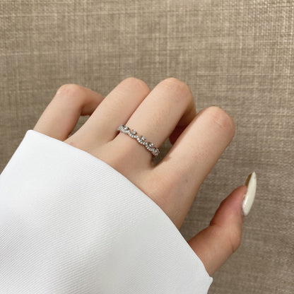 [Kincade Jewelrys] Bague de fête élégante et resplendissante de forme ronde
