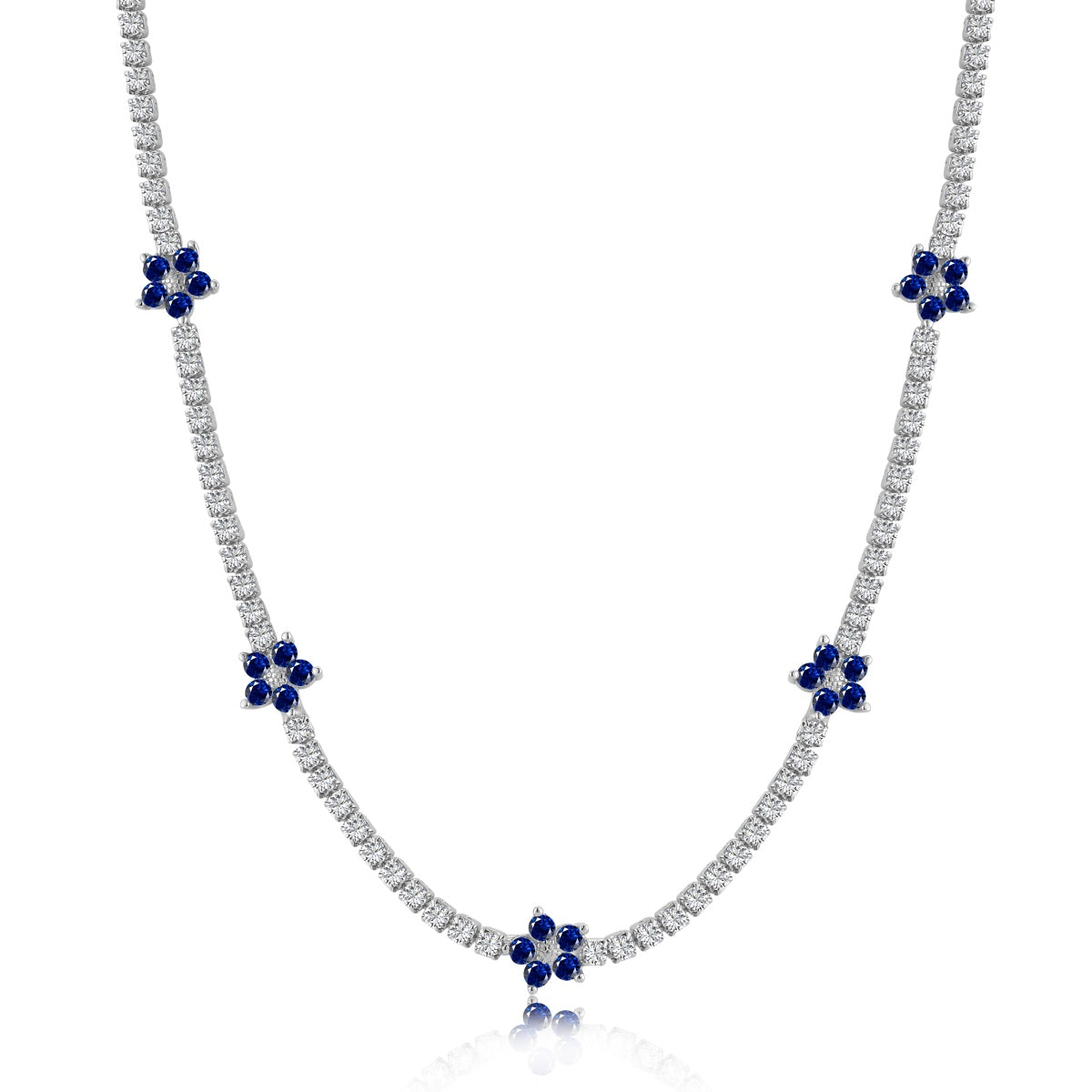 [Kincade Jewelrys] Collier tennis luxueux à fleurs colorées