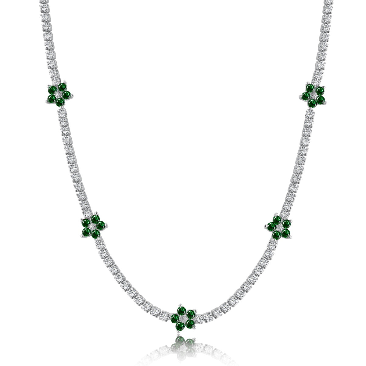 [Kincade Jewelrys] Collier tennis luxueux à fleurs colorées