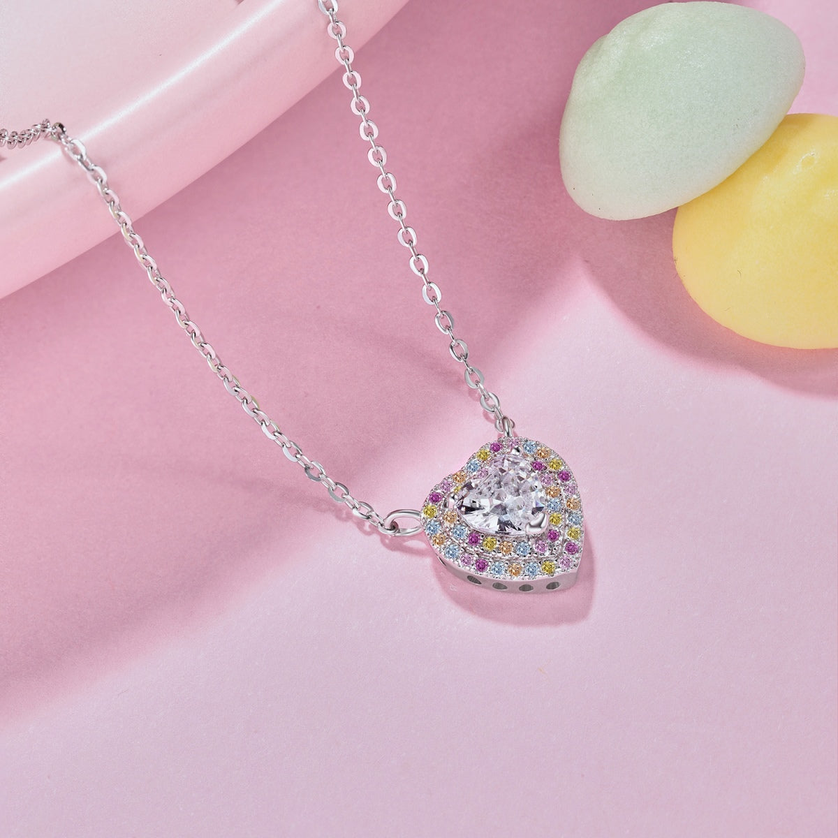 [Kincade Jewelrys] Collier exquis en forme de cœur