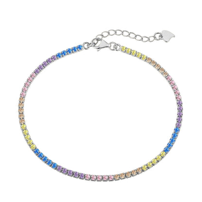 [Kincade Jewelrys] Bracelet quotidien éblouissant à coupe ronde colorée