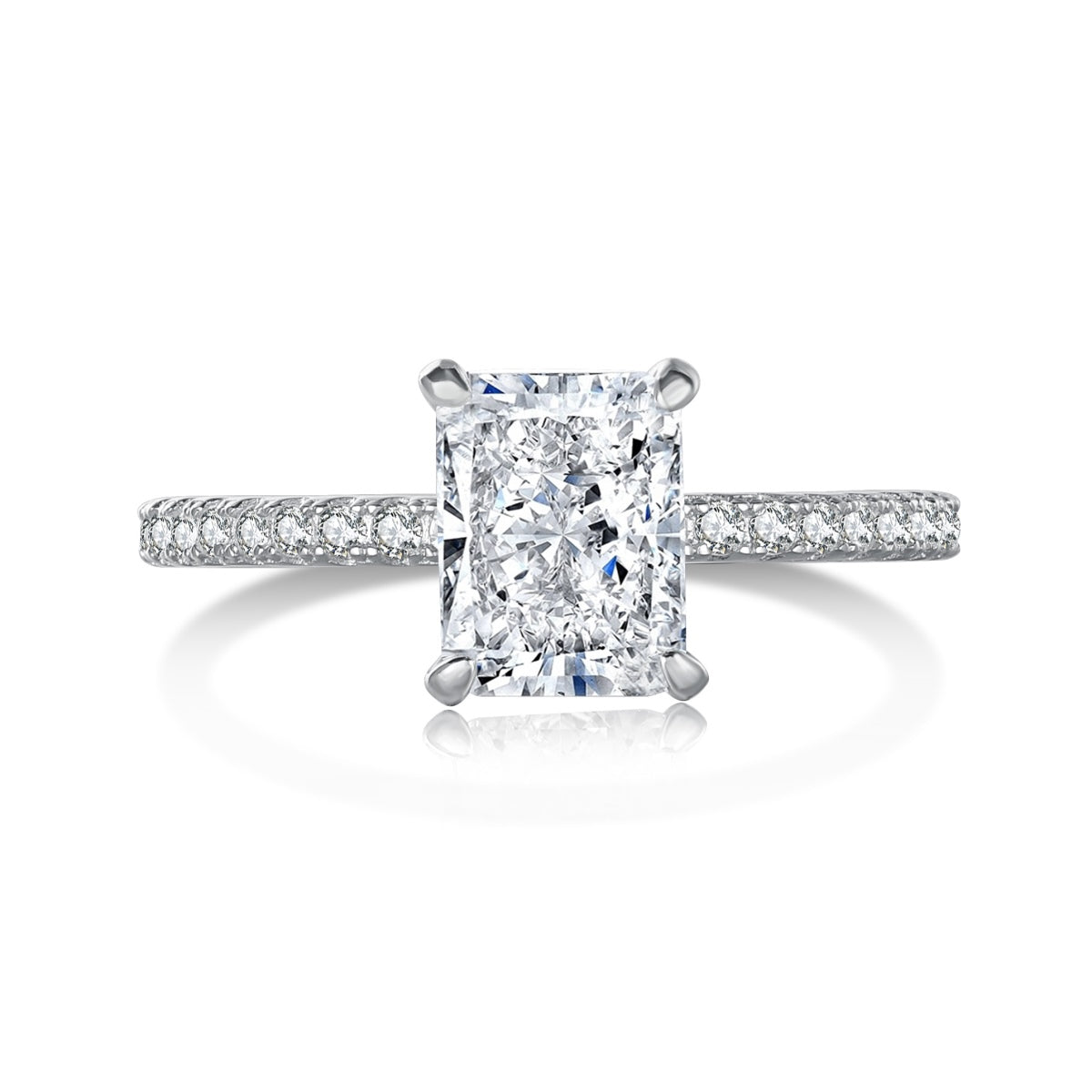 [Kincade Jewelry] Bague de fête scintillante et éclatante de 2,0 carats