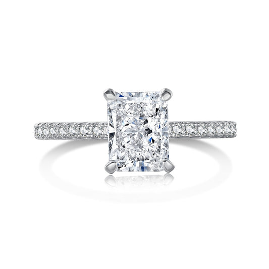 [Kincade Jewelry] Bague de fête scintillante et éclatante de 2,0 carats