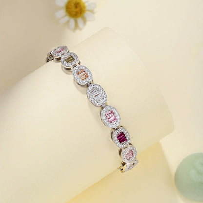 [Kincade Jewelrys]Exquisite Ornate Emerald Cut Daily Bracelet
