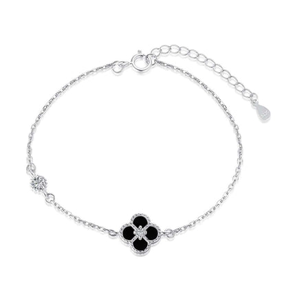 [Kincade Jewelrys] Bracelet délicat en trèfle à quatre feuilles